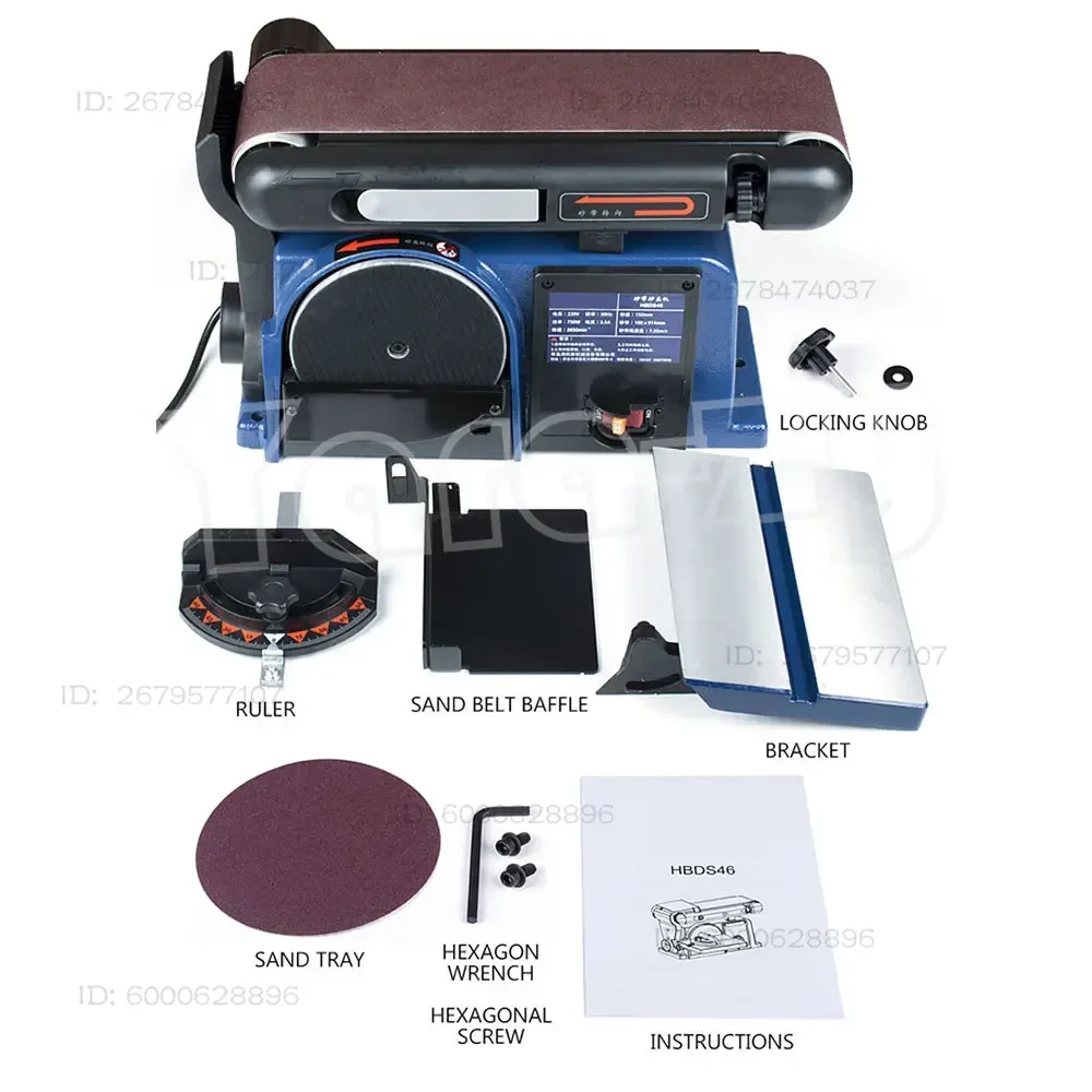 550W Multifunctional Belt Sander Disc Sanding machine woodworking aluminum alloy grinding and polishing machine 2025 NEW