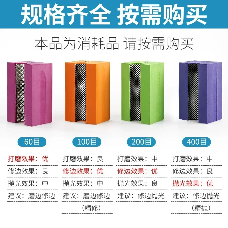 Concave Hand Rub Abrasive Block Arc Trimmer For Tile Rock Slab Marble Quartz Stone Line Edging Polishing Tool