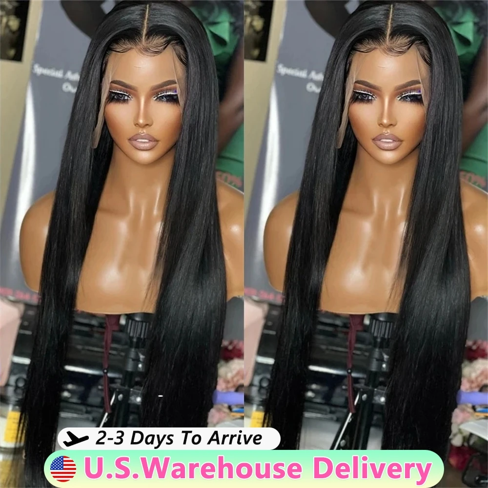 13x4 13x6 HD Lace Front Human Hair Wigs 4X6 5X5 Glueless Wig Ready To Wear Brazilian Straight Lace Frontal Wig For Women 180%