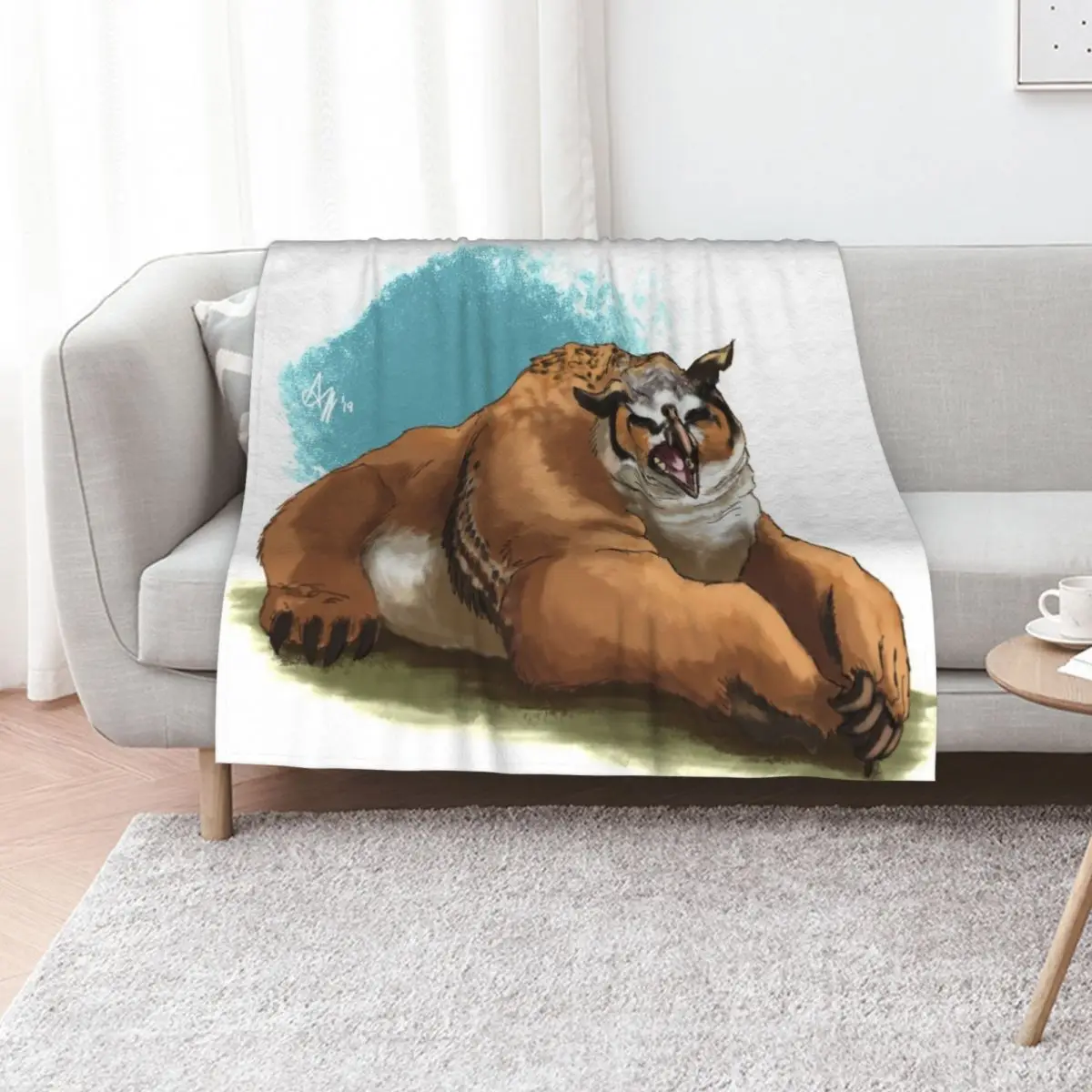 Chilling Owlbear Throw Blanket Polar Comforter Decoratives Bed Stuffeds Bed Fashionable Blankets