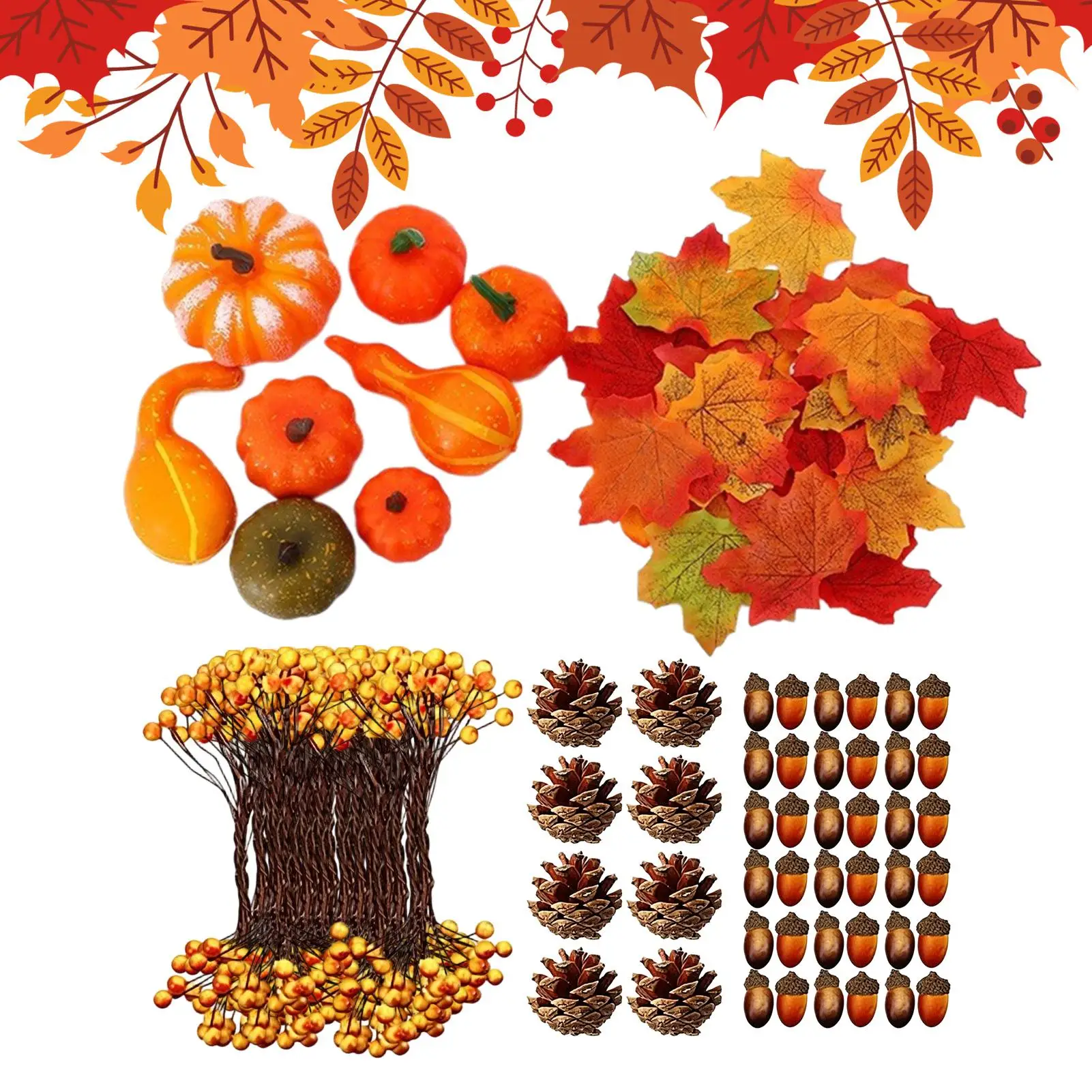 Thanksgiving Decorations Faux Thanksgiving Pumpkin Centerpiece Fall Home Decoration For Farmhouse Apartment Living Room Kitchen