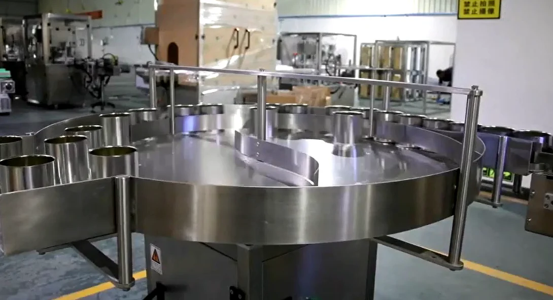 Tocadiscos giratorio automático de colección de alimentadores de botellas