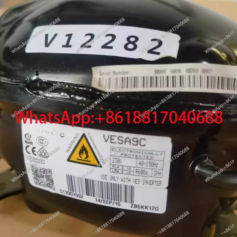 

Инверторный компрессор VESA9C/VESC9C для холодильников, оригинальный, V12282, новый, снят с оборудования