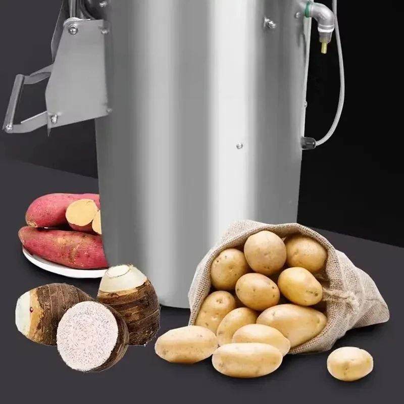 Fully Automatic Fruit Vegetable Skin Peeler Electric Potato Carrot Peeling Washing Machine Cassava Peeler