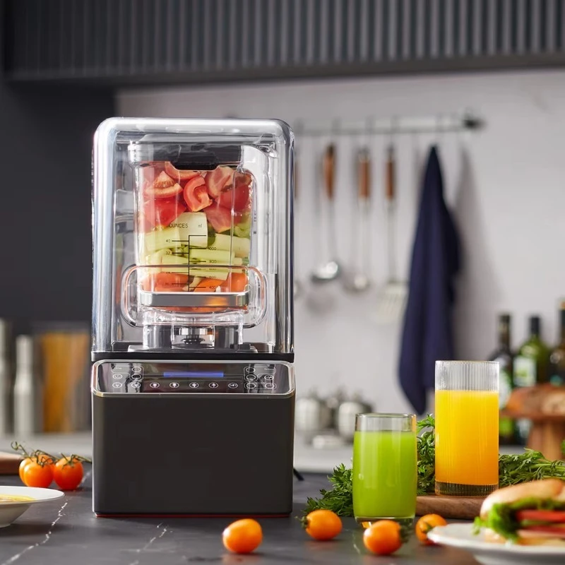 

Powerful Quiet Classic Blender Juice Mixer and Commercial Juicer with Sound Enclosure Cover for Cafe, Bar, Hotel and Restaurants