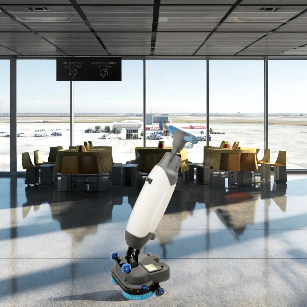 K6  Cordless Automatic Hand Held Commerical Micro Floor Scrubber Drier Cleaning Machines