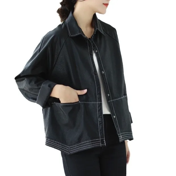 Traf s Junior Casual Quilted Zipper Pvc Faux Leather Outerwears Recommend