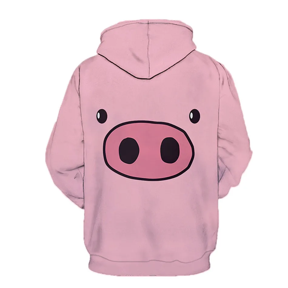 Kawaii Cute Pig Hoodie Goth Aesthetic Harajuku Sweatshirt Women Hipster Fashion Harajuku Vintage Long Sleeve Hoody Men
