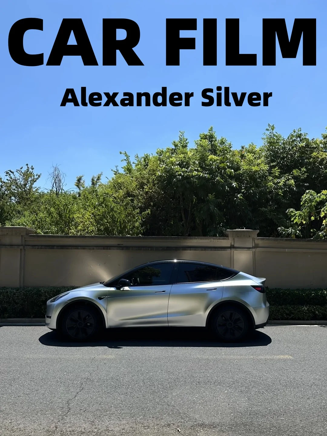 Car Film Waterproof Alexander Silver Highest Quality Full Vehicle Coverage Vinyl Wrap Vehicle Wrap Car Decoration 1.52*17M