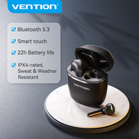 Vention Bluetooth 5.3 Earphones TWS True Wireless Headphones USB-C Waterproof Stereo with Mic Hi-Fi Touch Control Sports Earbuds