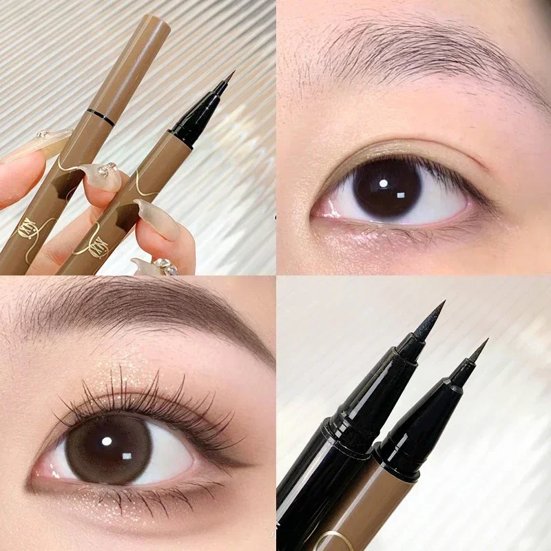 Heallor Ultra-thin Waterproof Liquid Eyeliner Korean Makeup for Women Quick Dry Smooth Eye Liner Long Last Lower Eyelash Pen Cos