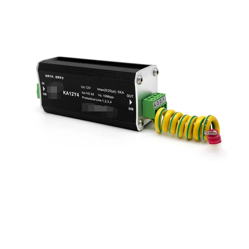 KA24Y4 control signal lightning arrester RS485 fire protection system intercom four core wire lightning arrester 24V
