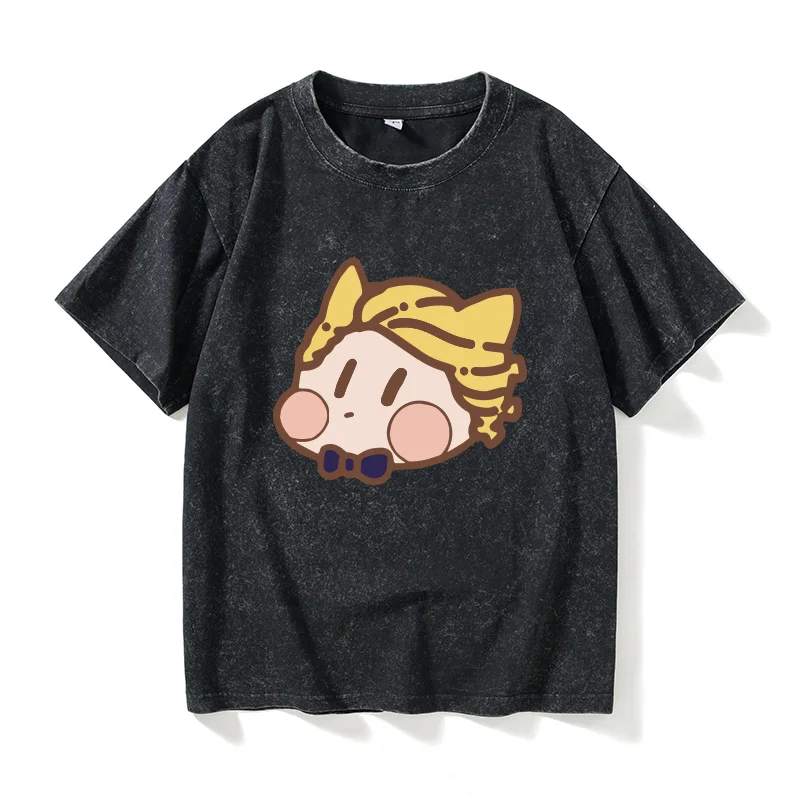 

Футболка Jojo Adventure Casual с коротким рукавом, хлопковая, с круглым вырезом, с рисунком, женская модная летняя одежда для отдыха