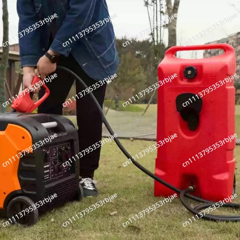 14 Gallon Portable Gas Tank On Wheels Diesel Fuel Storage Fluid With Pump