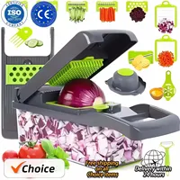 14/16-in-1 Vegetable Chopper, Kitchen Food Slicer Dicer, Multifunctional Cutter for Fruits, Veggies, Salad