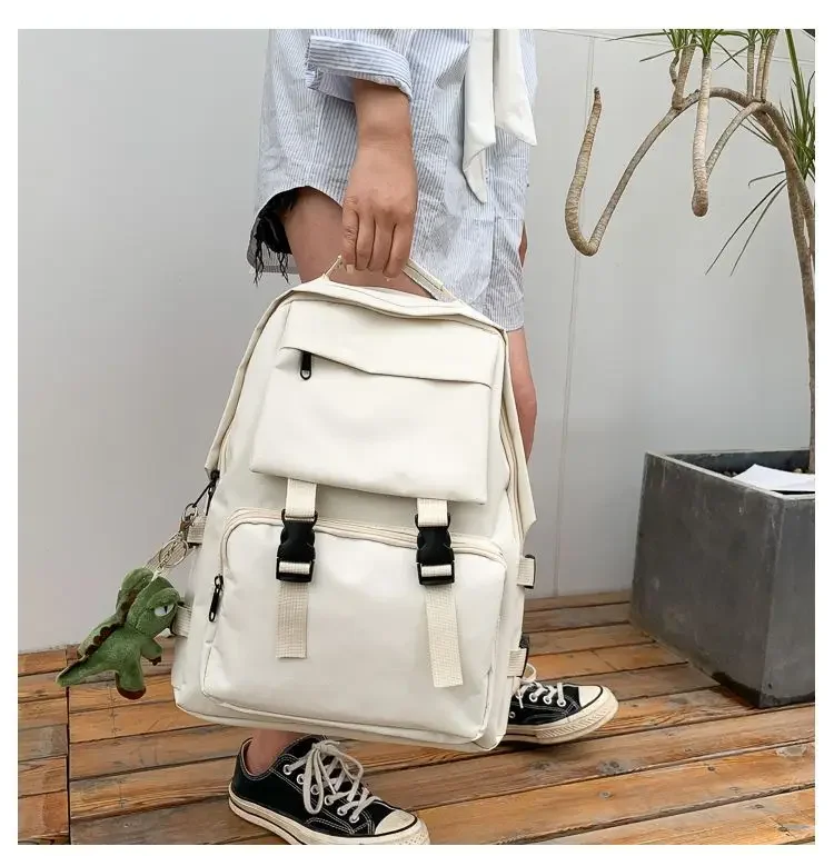 New high-class sense of schoolbag female high school campus large-capacity backpack work wind shoulder bag male ins bag