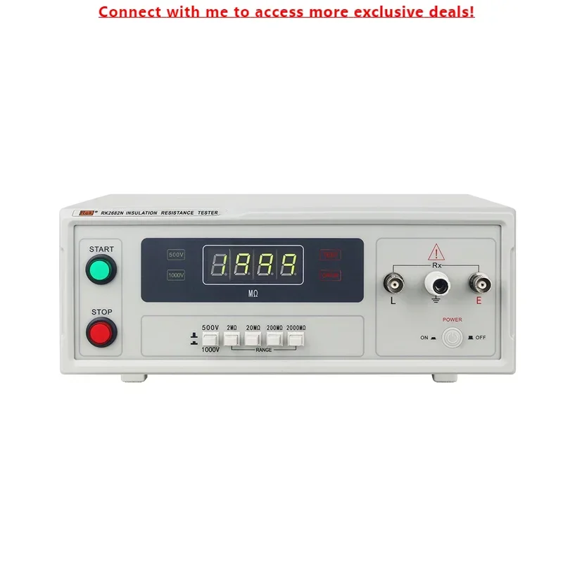 

Rek RK2682N Insulation Resistance Tester Resistance Range 500K Ohm - 2G Ohm Voltage 1000V