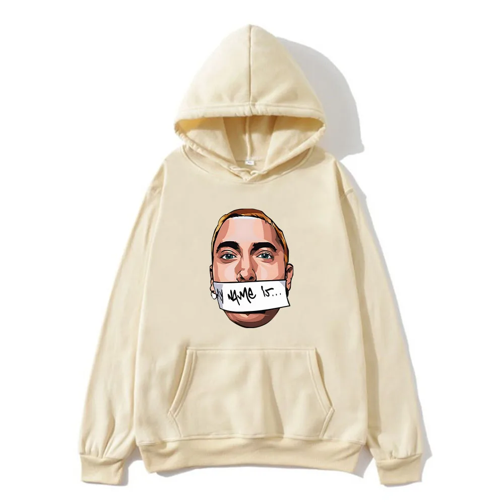 Eminem Hoodie Funko Pop RAPPER Long Sleeve Sweatshirt for Autumn Fleece Graphic Printing Clothing Ropa Hombre Hooded Pullovers