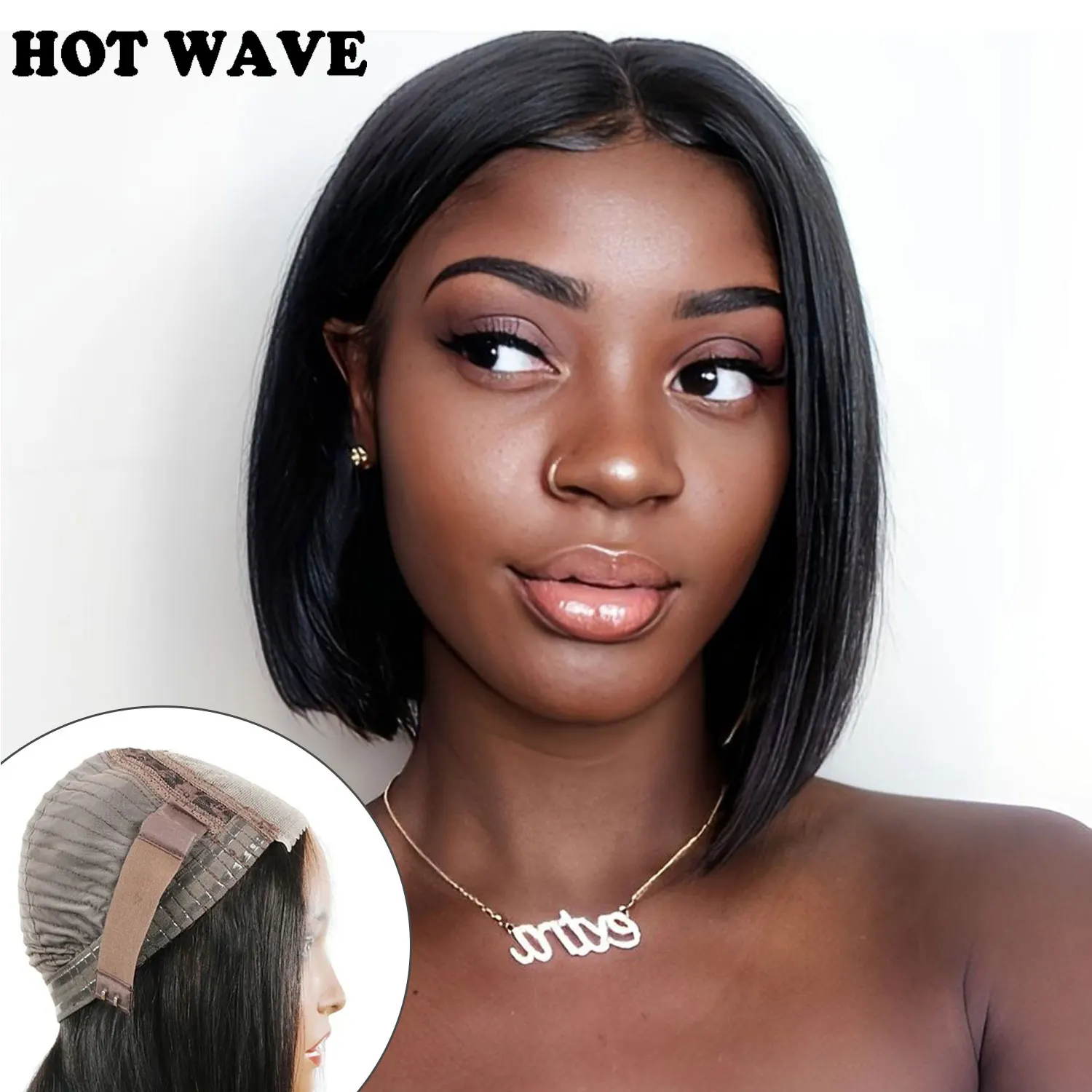 

Hot Glueless Wig Short Hair BOB Wig 6*4 Lace Frontal Cuticle Aligned Pre Plucked Brazilian Human 7*6 Hair for Black Women