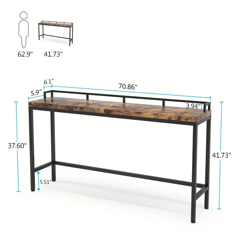 Best Seller Modern Panel Wood Sofa Console Table for Apartment Use Storage & Durable Design Customizable Size