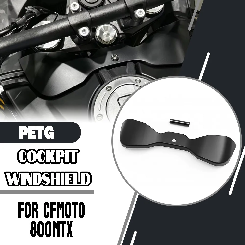 For CFMOTO MT-X 800 800MTX 800MT-X Motorcycle Steering Protection Cover Fuel Tank Front Baffle Cockpit Windshield Accessories