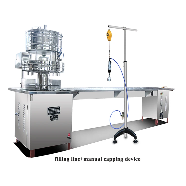 2000 زجاجة في الساعة شبه أوتوماتيكية للشرب عصير الخمور الخل السائل آلة تعبئة المياه المعدنية #5