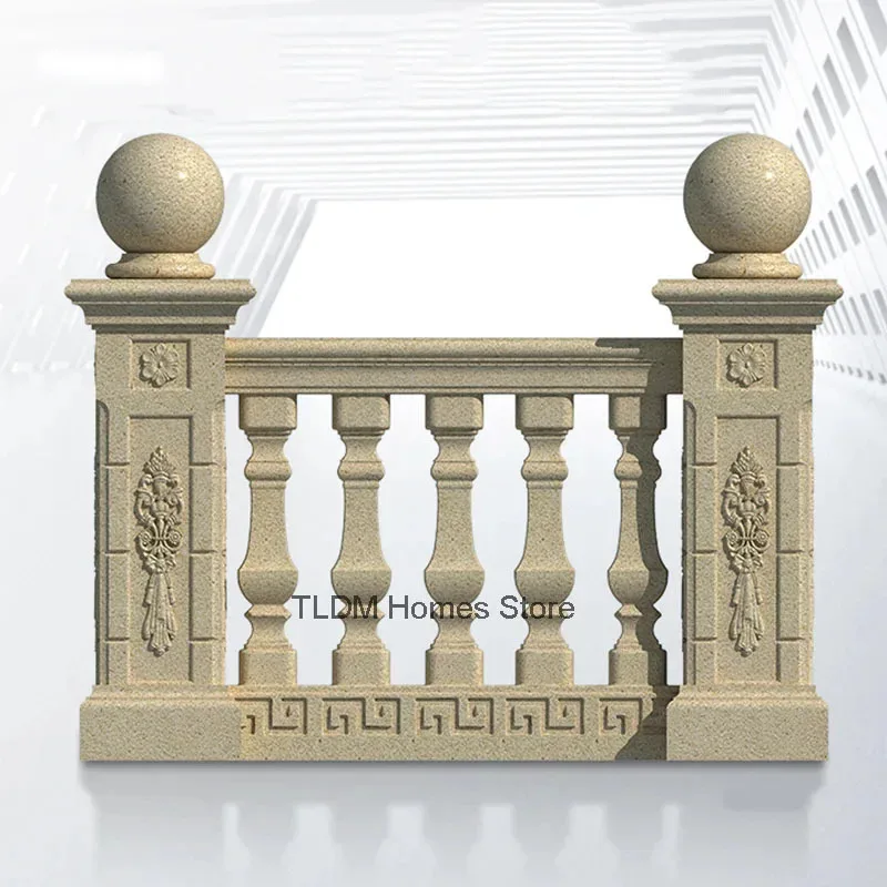 Thickened PP Roman Column Mold - DIY Square Cement Pillar Mold for Balcony, Garden, Villa Fencing & Railing (Cast-in-Place)
