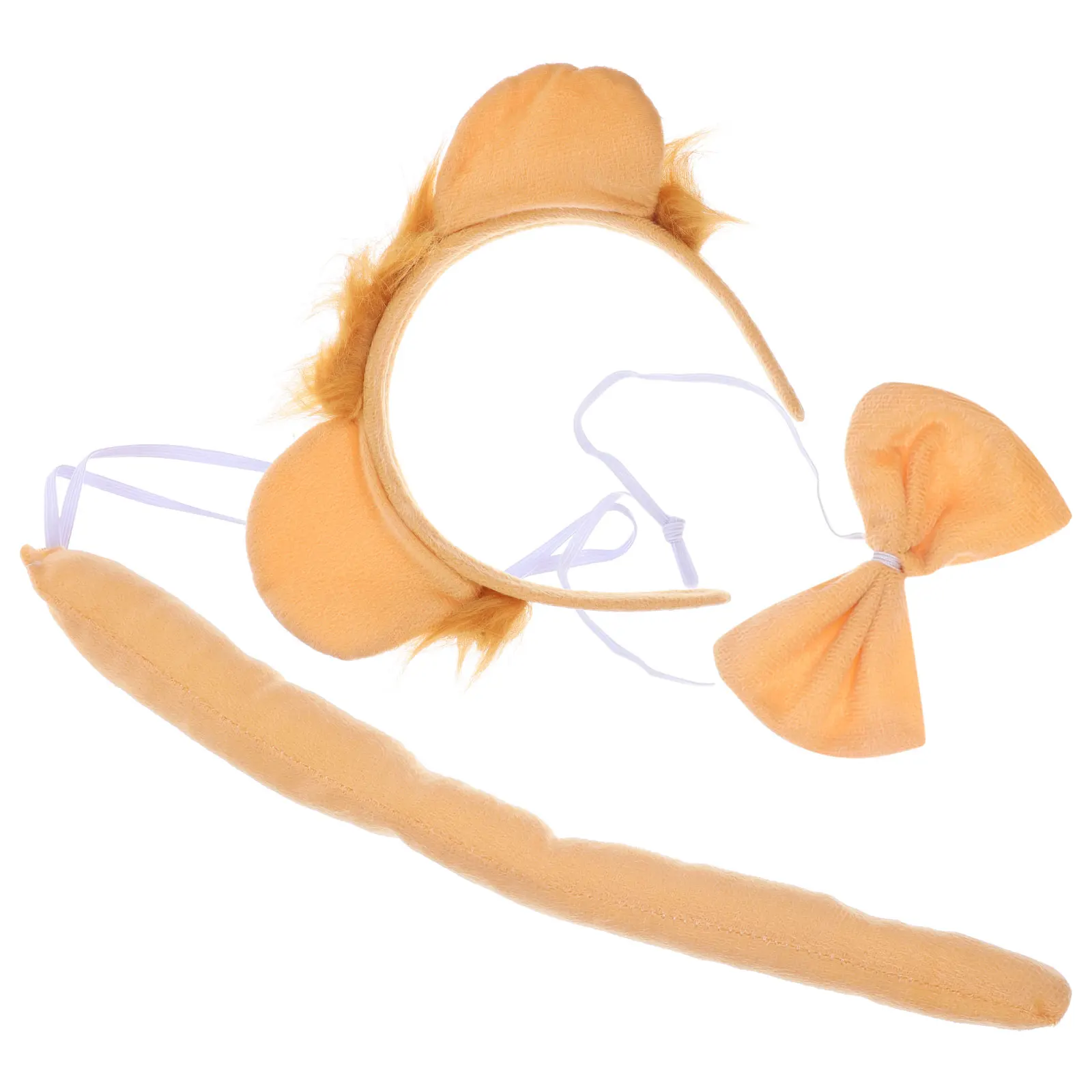 1 conjunto 1 conjunto gravata borboleta cauda traje para crianças festa traje crianças animal cosplay festa de halloween acessórios orelhas gravata borboleta cauda conjunto