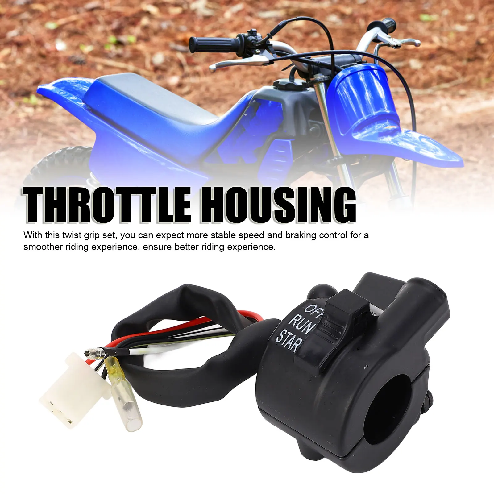 Twist Throttle Housing Switch Brake Levers Start Kill Switch Twist Grip Set For PW50 PY50 PEEWEE 50 Dirt Bike