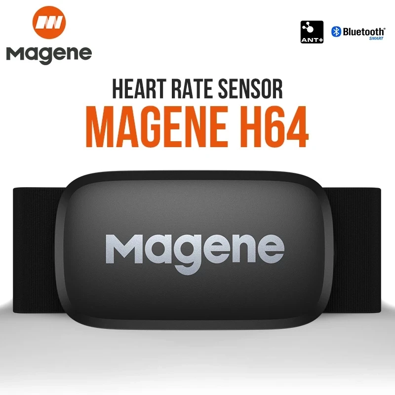 Magene Mover H64 Heart Rate Sensor Dual Mode ANT Bluetooth With Chest Strap Cycling Computer Bike forWahoo Garmin Sports Monitor 