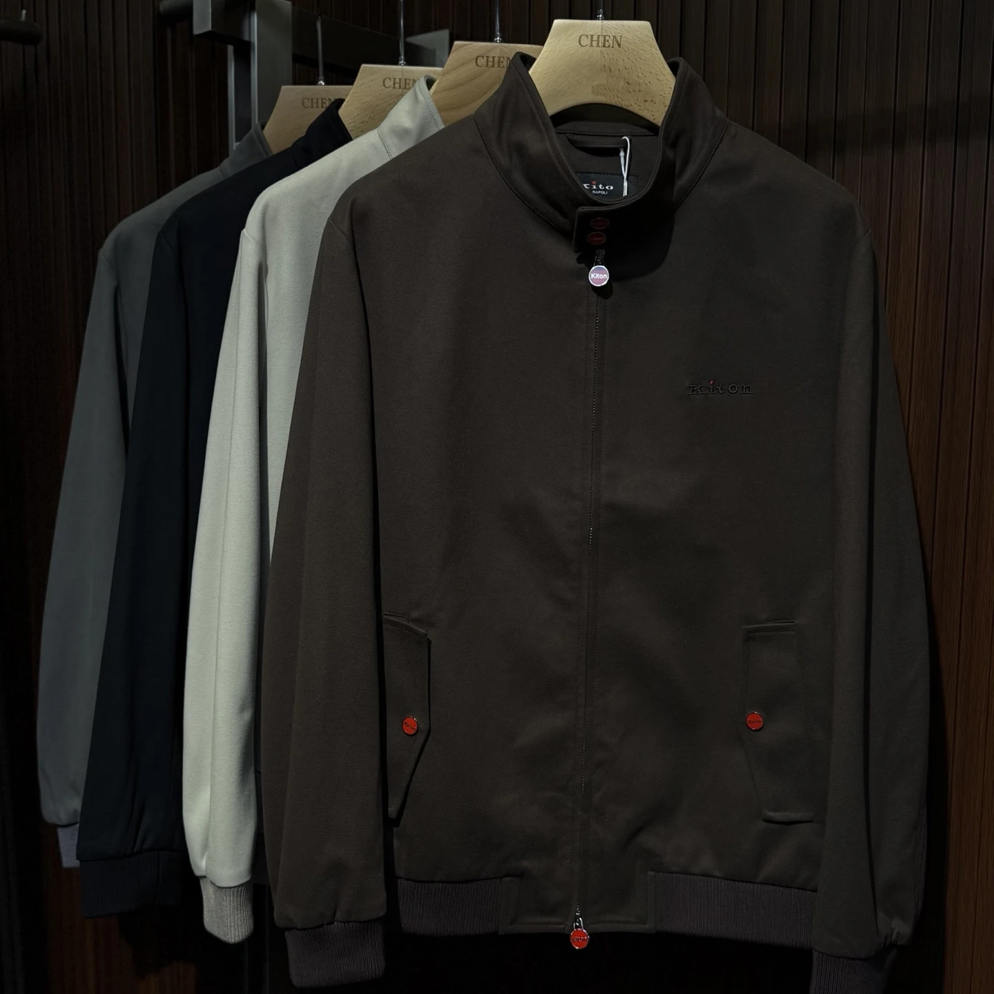 

Ktion 25aw Solid Minimalist Casual Letter Embroidered Men's Jacket