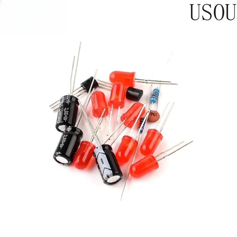 DIY Digital Circuit Design LED Circular Running Water Light Welding Production Kit for Patterned Color Light Controller 4