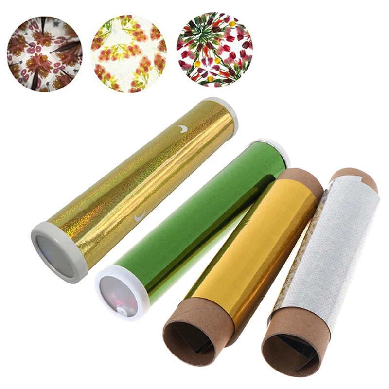 DIY Colored Rotating Kaleidoscope Kits Science Educational Craft Kid Toys