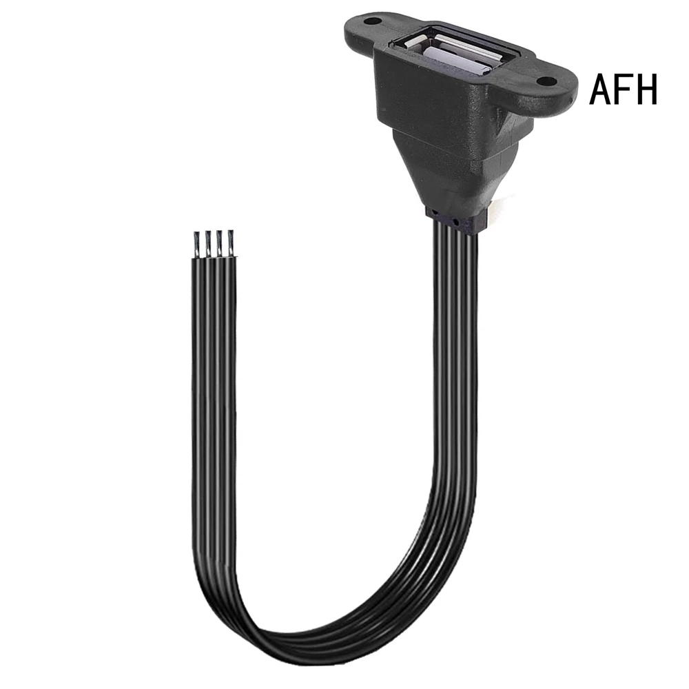 USB male and female connector power cord 4-core data cable extension cable USB single head cable elbow DIY connector cable