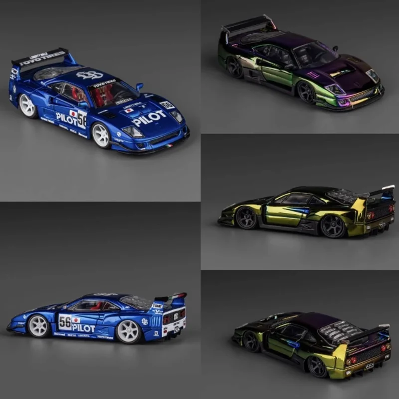 

TopArt масштаб 1:64 F40 широкий корпус LBWK Phantom Edition имитация сплава модель автомобиля статическое Коллекционное украшение классическая игрушка