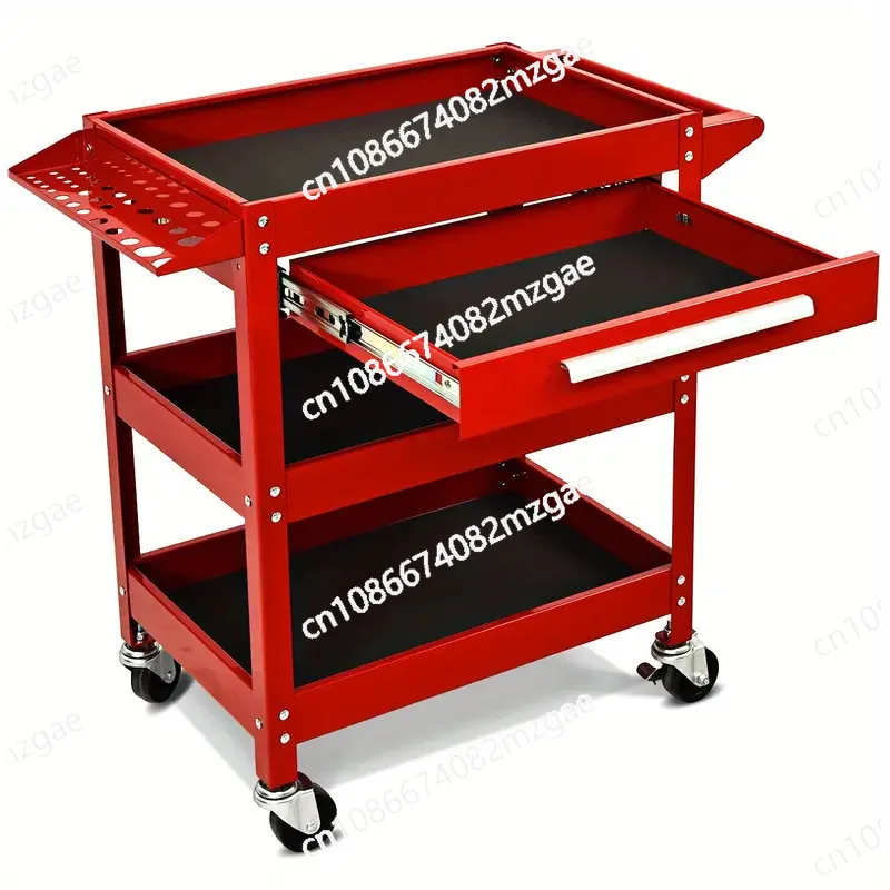 

3-Layer Rolling Tool Cart Industrial Service Heavy Steel Multifunctional Industrial Grade Cart
