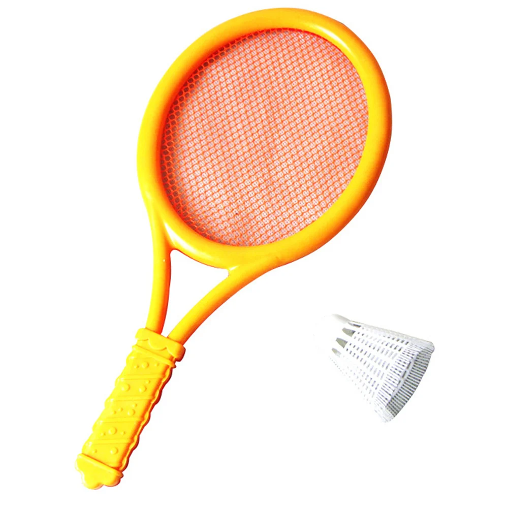 

1Pair Tennis Racket Set Badminton Outdoor Sports Multifunctional Rackets for Parent- Game Beginners Training PU Ball