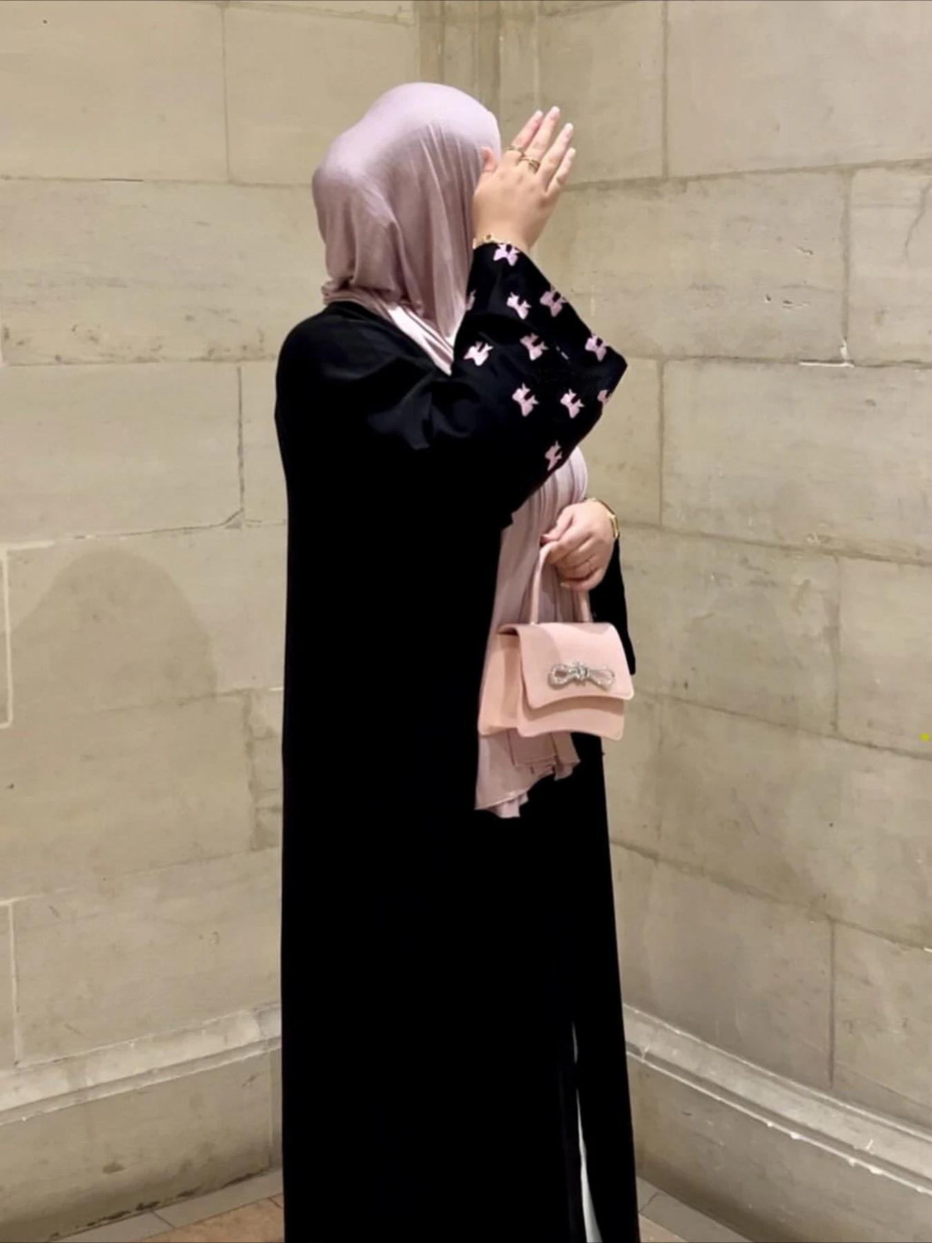 Maroko Kaftan Abayas Eid Muslim Abaya for Women Dubai Dresses Jalabiya Bow Embroidery Ramadan Islam Vestidos Arab Long Robe