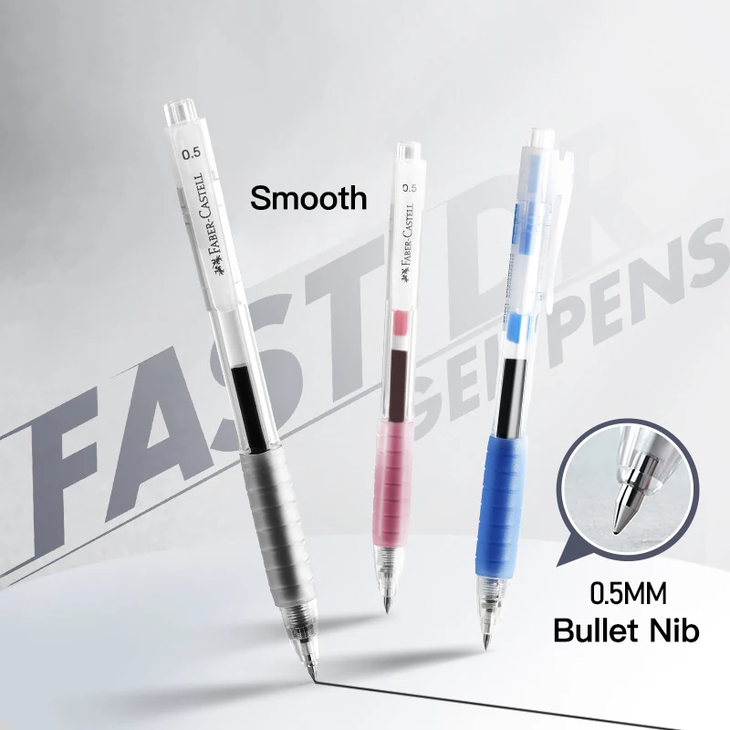 1/3pcs/Set 0.5mm Kawaii Gel Pen Black/Red/Blue Ink Quick-Drying Color Pen Office School Student Writing Ballpoint Pen Stationery