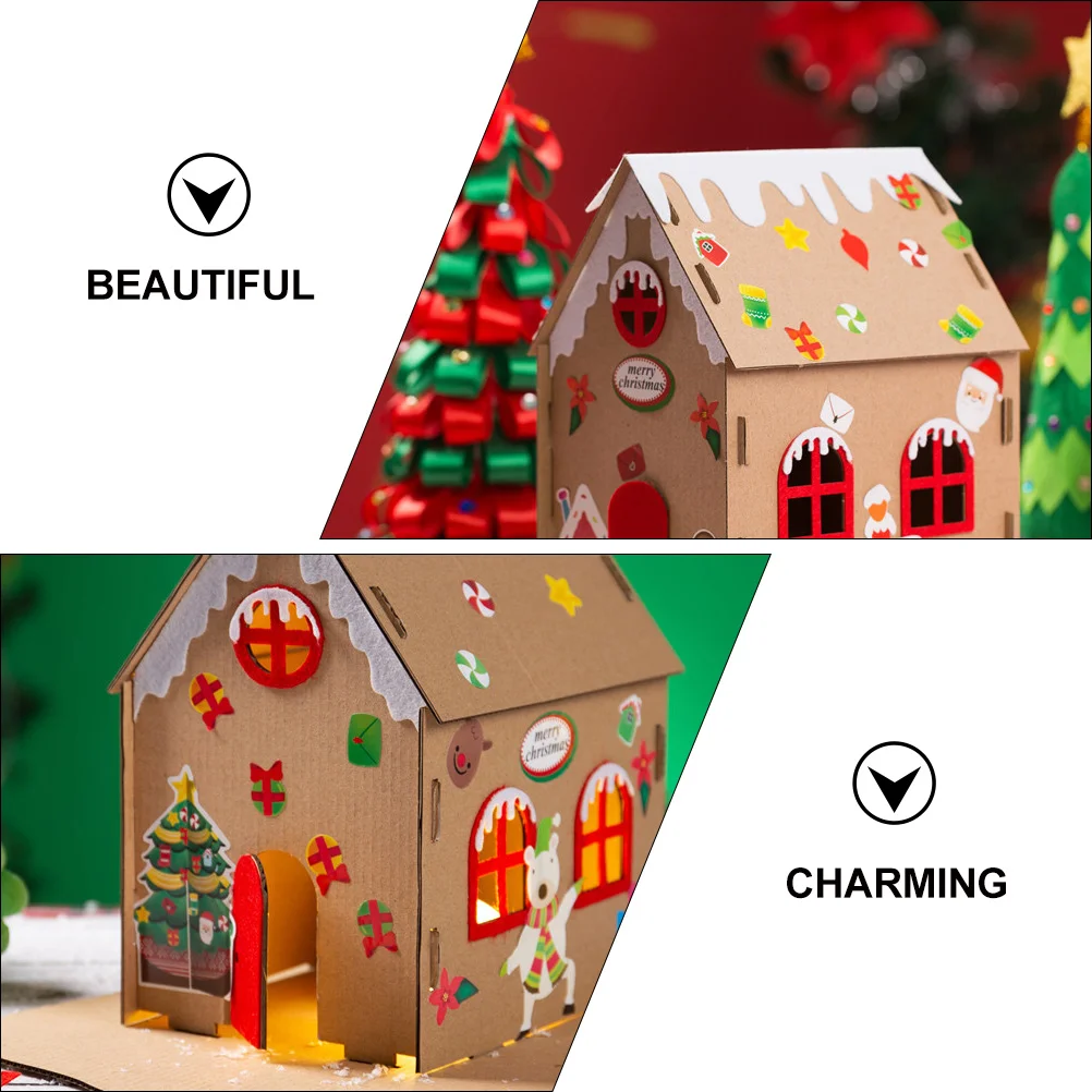 

Cookie House Decoration Material Package Cardboard Gingerbread Kit Craft Kits The
