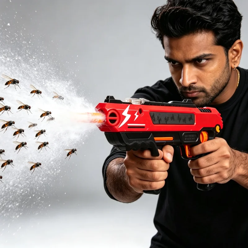 2026 Salt Gun Upgraded accurate Aiming Fly and Mosquito Killer Adult Simulation Toy Fly Killer Flie New Shooting Game Plastic 3