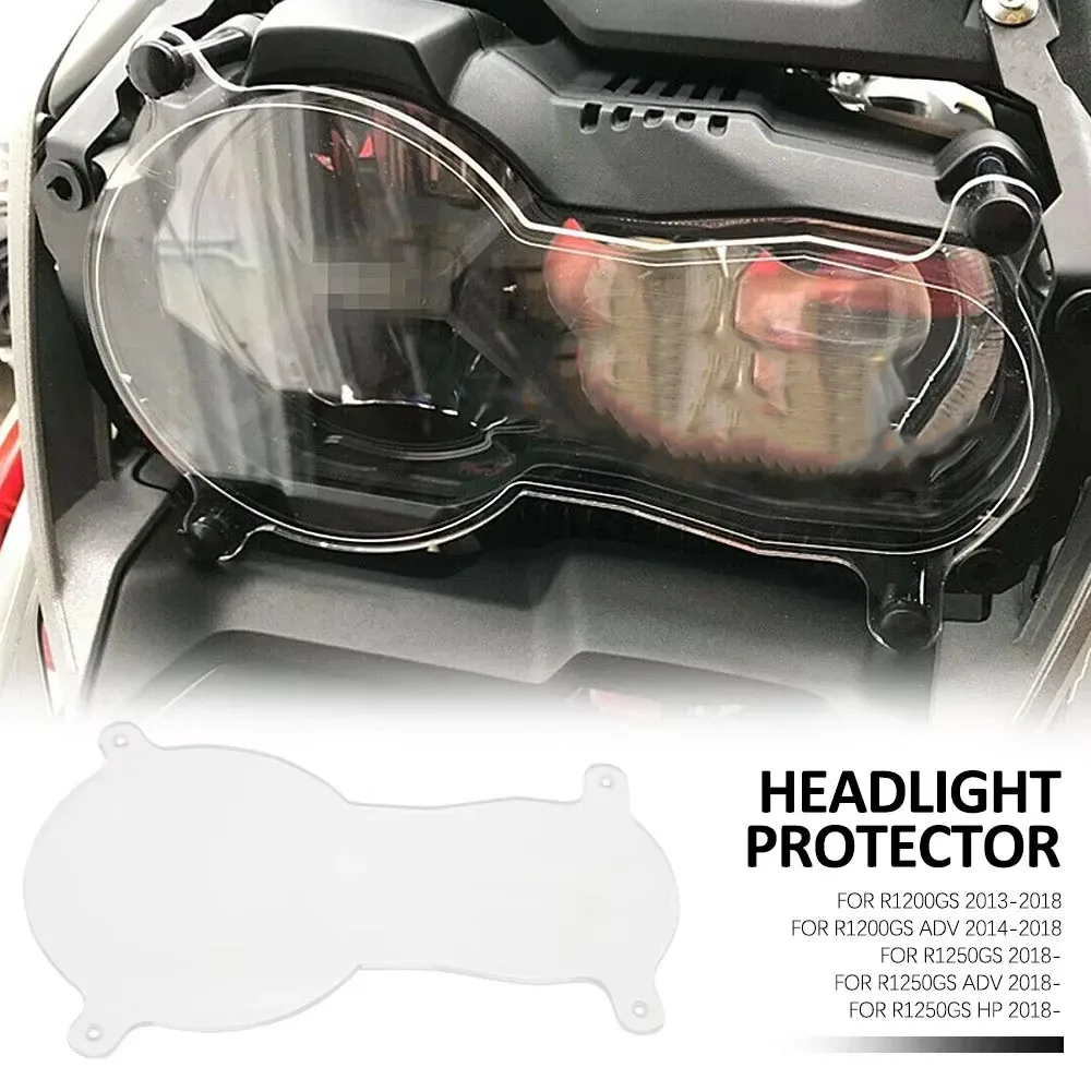 Acrylic For BMW R1200GS R1250GS R 1250 GS LC Adventure 2013 - 2023 Motorcycle Headlight Protector Light Cover Protective Guard