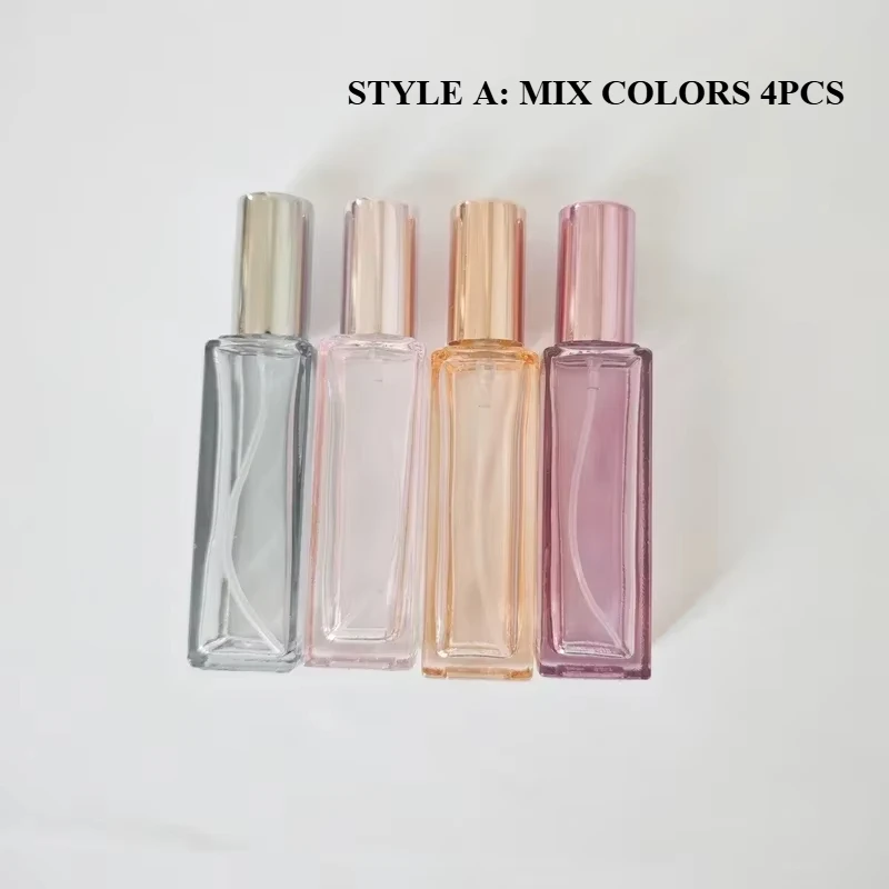 4PCS 10/20ml High Quality Perfume Spray Bottle Empty Glass Parfum Atomizer Travel Cosmetic Bottl Sample Vials Refillable Mini