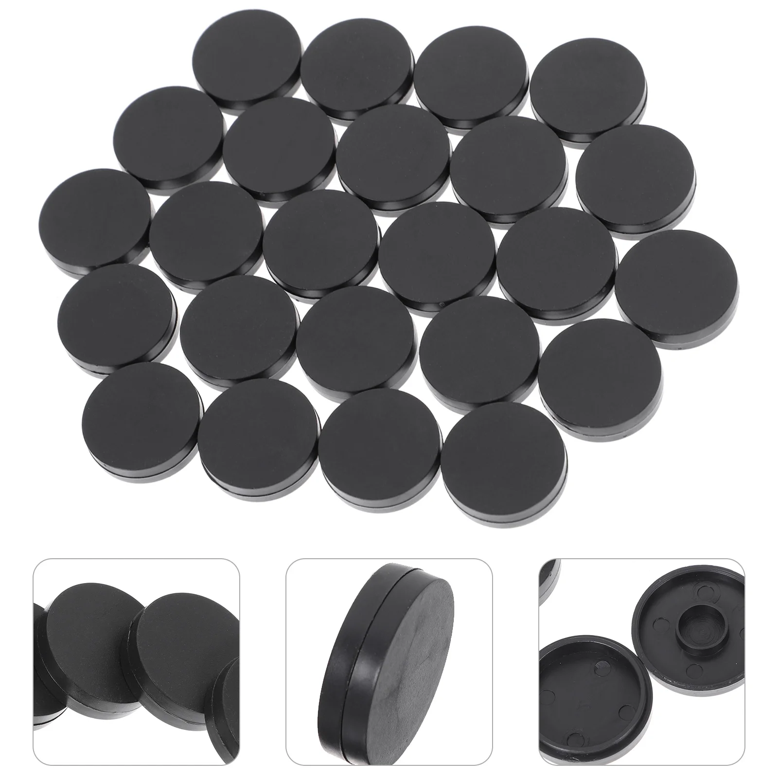 

30 Pcs Black White Pieces Plastic Backgammon Game Replacement Board Games Toy Kids Educational Lightweight Easy