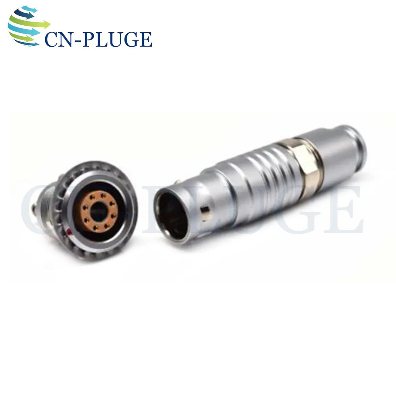 Coaxial+LV 2.5G 3G Signal Electrical Connector 3B FGG EGG 8+1 Pin Self-Locking Multiple Connector And Hybrid Connector