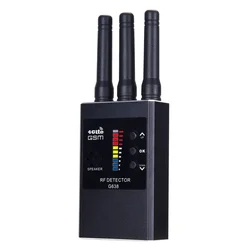 G638 Anti Spy Wireless RF Signal Detector Bug GSM GPS Tracker Hidden Camera Eavesdropping Device Military Professional Version
