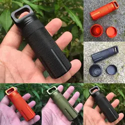Storage Capsule Holder Survival Capsule Seal Bottles Pill  Airtight Case EDC Survival Kit Waterproof Seal Bottle