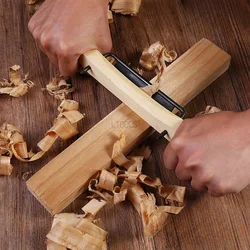 Old Style Bird Planer Carpenter Trimming Edges Manual Planing Hand Tools Yellow Sandalwood Handle Carpentry Whittling Plane Tool