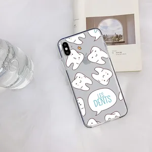 Zahnarztkoffer für iPhone 15 11 12 13 14 Mini Pro Max XR X XS TPU -Hülle Löschen auf 8 7 6 Plus Wenn 2020 11 Hauptverkäufe iPhone -Zahnabdeckungen - №5