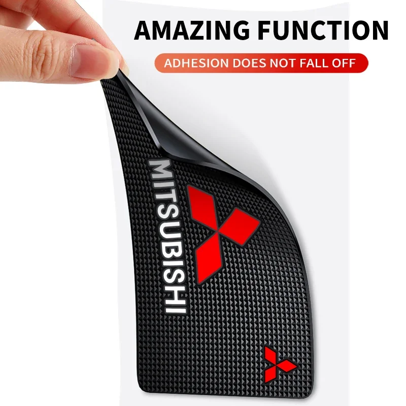 Car Anti Slip Mat Phone Holder Silica Gel Non-Slip Mat For Mitsubishi Asx Lancer Pajero 4 Outlander 3 Xl l200 EX10 X Colt Pajero